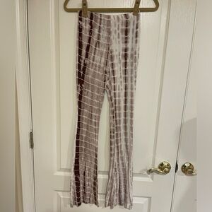 SHEIN brown and white tie dye pants​​​​​​​​